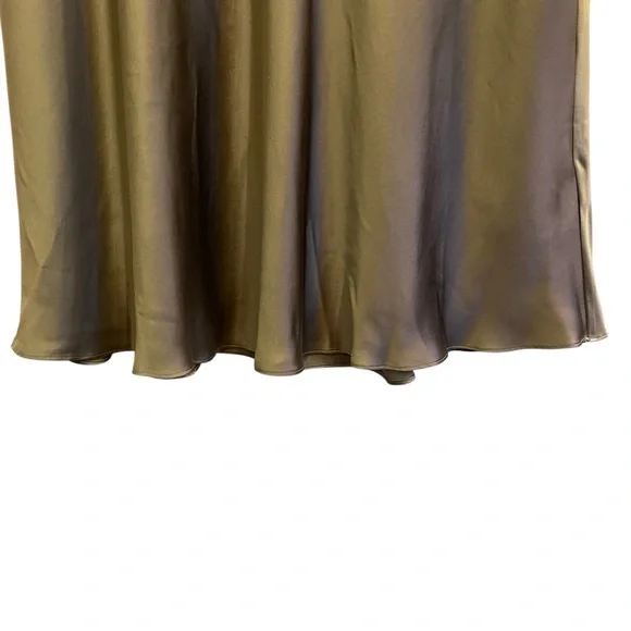 NWT Womens Quince 100% Washable Silk Maxi Tulip Skirt Gray Sz Small and XL - Picture 4 of 15